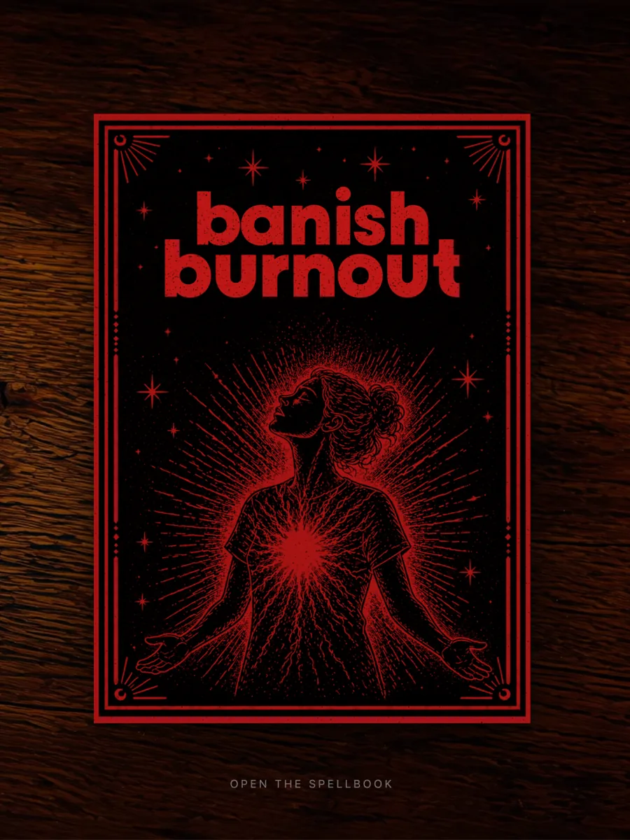 Banish Burnout — digital spellbook cover