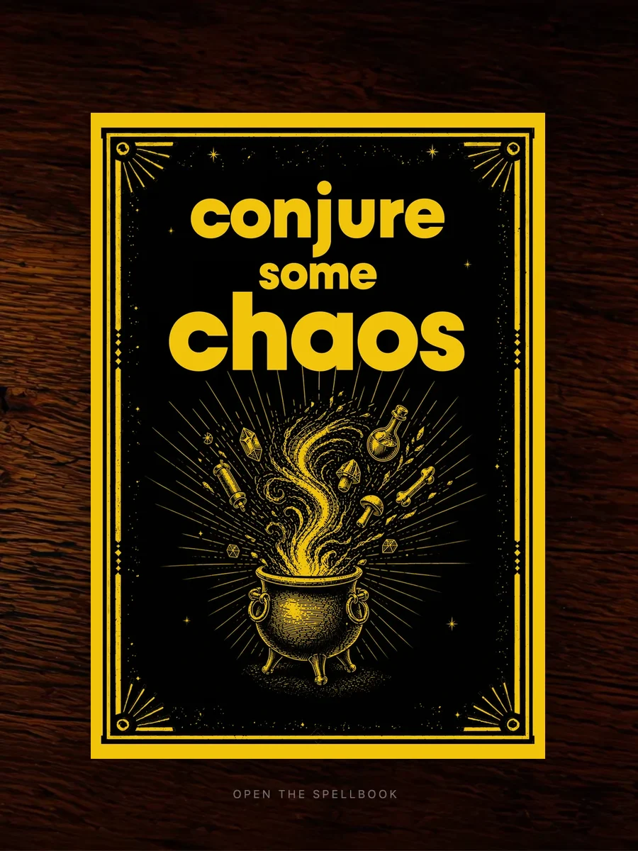 Conjure Some Chaos — digital spellbook cover