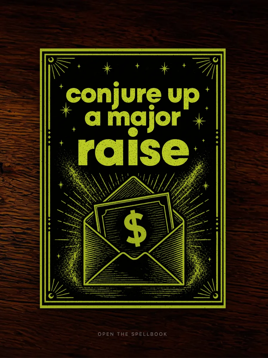 Conjure Up a Major Raise — digital spellbook cover