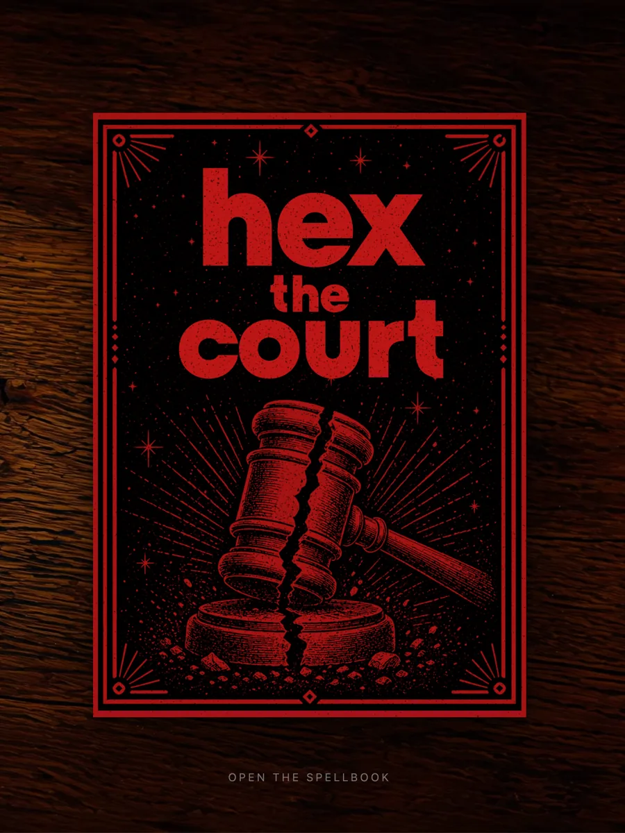 Hex the Court — digital spellbook cover